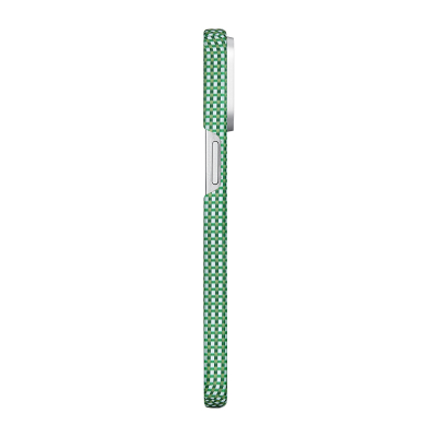 Apple iPhone 15 Pro Max Case Magsafe Charging Feature Aramid Fiber Pitaka Ultra-Slim Classic Series Forest Green Cover - 3