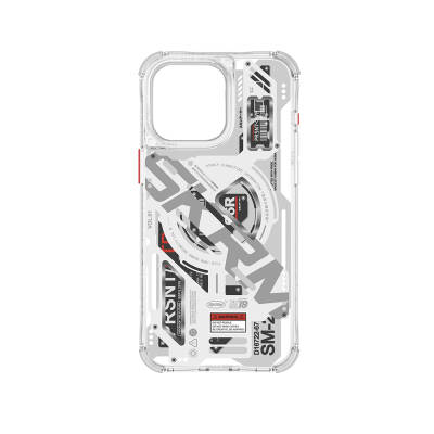 Apple iPhone 15 Pro Max Case Magsafe Charging Featured Layered Machine Themed SkinArma Ekho Cover - 6