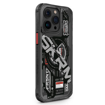 Apple iPhone 15 Pro Max Case Magsafe Charging Featured Layered Machine Themed SkinArma Ekho Cover - 8