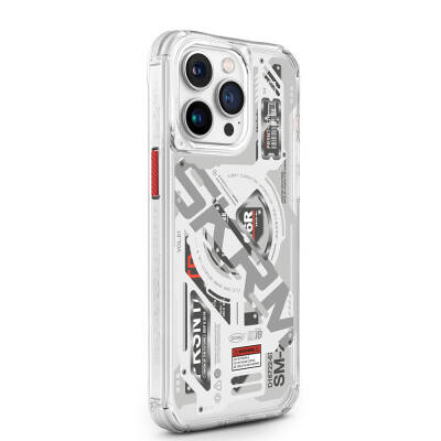Apple iPhone 15 Pro Max Case Magsafe Charging Featured Layered Machine Themed SkinArma Ekho Cover - 9