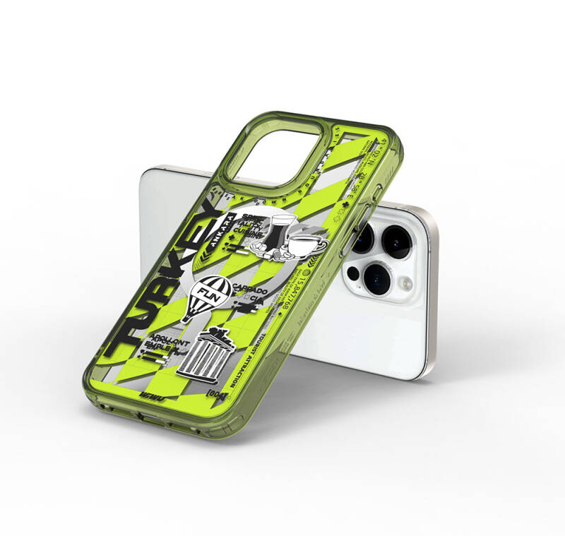 Apple iPhone 15 Pro Max Case Magsafe Charging Featured Patterned Wiwu Turkey A Series Cover - 2