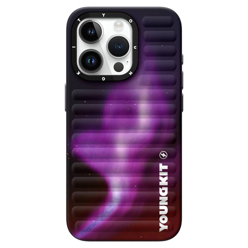 Apple iPhone 15 Pro Max Case Northern Lights Patterned Youngkit Aurora Series Cover - 11