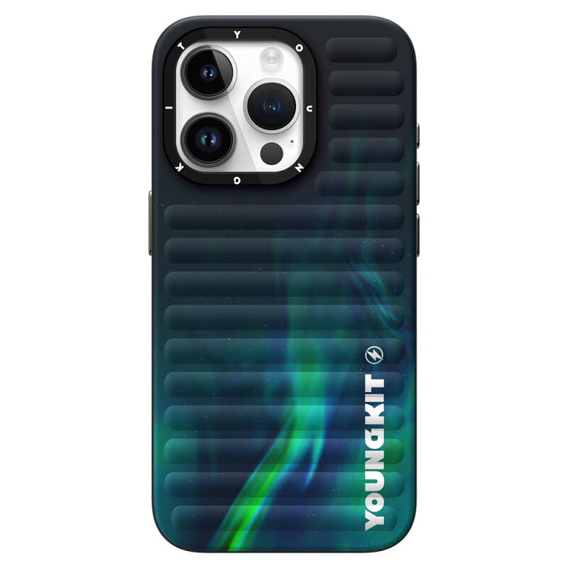 Apple iPhone 15 Pro Max Case Northern Lights Patterned Youngkit Aurora Series Cover - 13