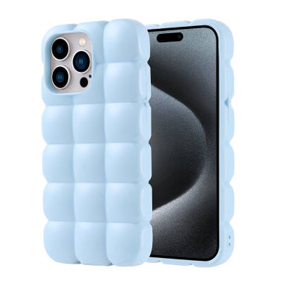 Apple iPhone 15 Pro Max Case Shiny Flexible Silicone Zore Dom Dom Cover - 2