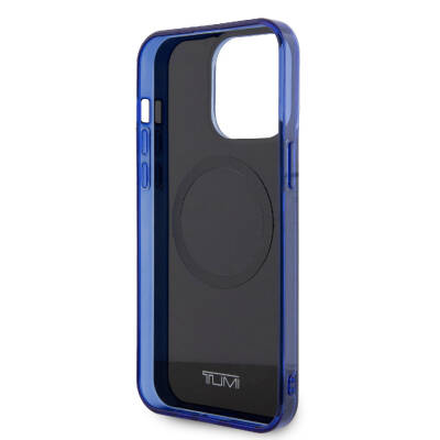 Apple iPhone 15 Pro Max Case TUMI Original Licensed Magsafe Charge Feature PC TPU Double Layer Liquid Printed Cover - 6