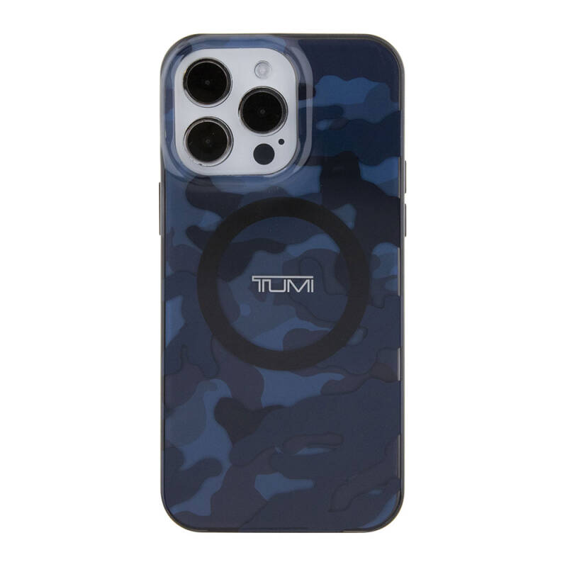 Apple iPhone 15 Pro Max Case TUMI Original Licensed Magsafe Charging Feature PC TPU Double Layer Camouflage Patterned Cover - 12