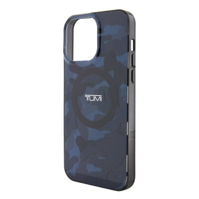 Apple iPhone 15 Pro Max Case TUMI Original Licensed Magsafe Charging Feature PC TPU Double Layer Camouflage Patterned Cover - 15