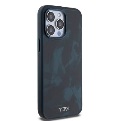 Apple iPhone 15 Pro Max Case TUMI Original Licensed Magsafe Frosted Transparent Brush Camouflage Patterned Cover with Charging Feature - 5