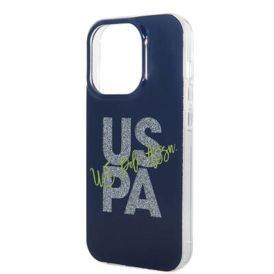 Apple iPhone 15 Pro Max Case U.S. Polo Assn. Original Licensed Glitter Glossy Alphabet Design Cover - 23