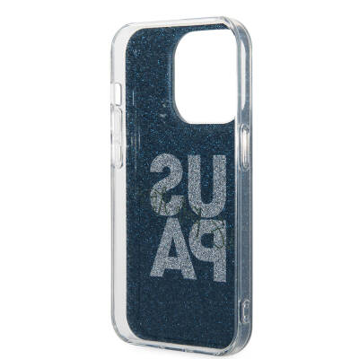 Apple iPhone 15 Pro Max Case U.S. Polo Assn. Original Licensed Glitter Glossy Alphabet Design Cover - 24