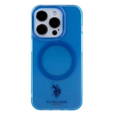 Apple iPhone 15 Pro Max Case U.S. Polo Assn. Original Licensed Magsafe Charging Featured Transparent Design Cover - 12