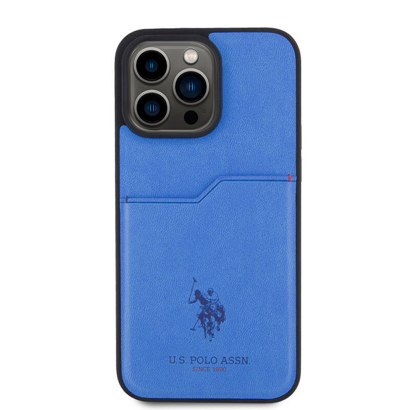 Apple iPhone 15 Pro Max Case U.S. Polo Assn. Original Licensed Printing Logo PU Card Holder Cover - 4
