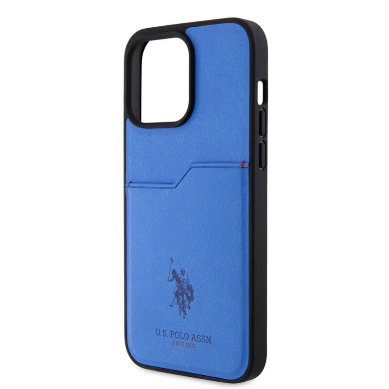 Apple iPhone 15 Pro Max Case U.S. Polo Assn. Original Licensed Printing Logo PU Card Holder Cover - 7