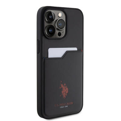 Apple iPhone 15 Pro Max Case U.S. Polo Assn. Original Licensed Printing Logo PU Card Holder Cover - 13