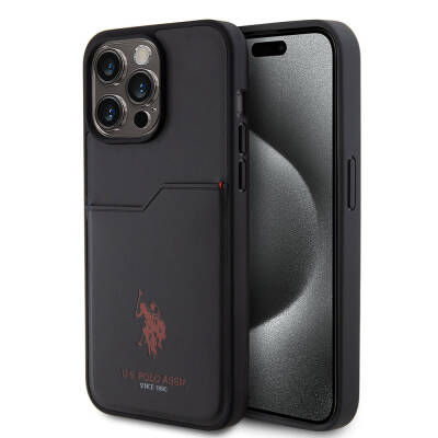 Apple iPhone 15 Pro Max Case U.S. Polo Assn. Original Licensed Printing Logo PU Card Holder Cover - 10