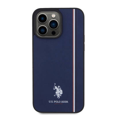 Apple iPhone 15 Pro Max Case U.S. Polo Assn. Original Licensed Three Color Stripe Design Print Logo Cover - 20
