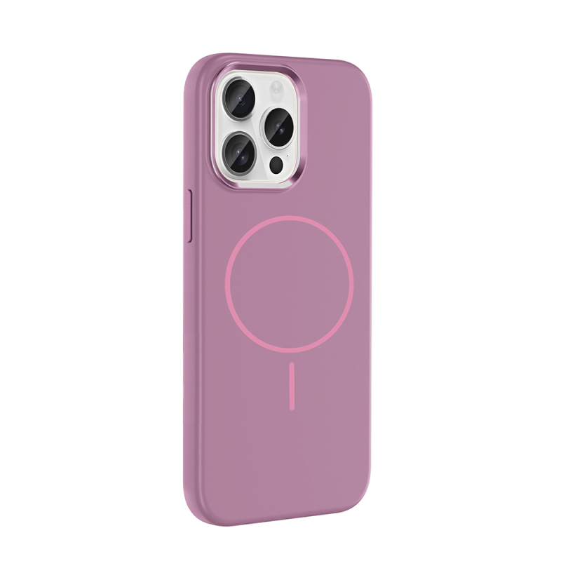 Apple iPhone 15 Pro Max Case with M-Safe Charging Feature, Metal Camera Frame, Zore Edi Silicone Cover - 14