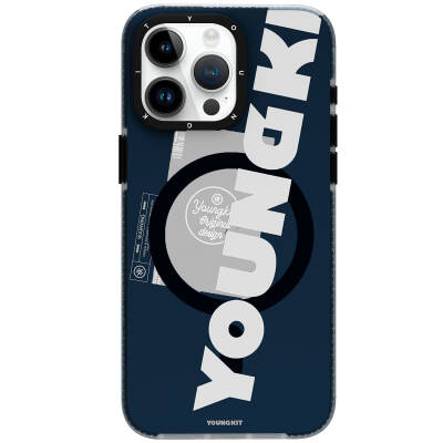 Apple iPhone 15 Pro Max Case with Magsafe Charging Feature Youngkit Binfen Series Text Themed Cover - 11