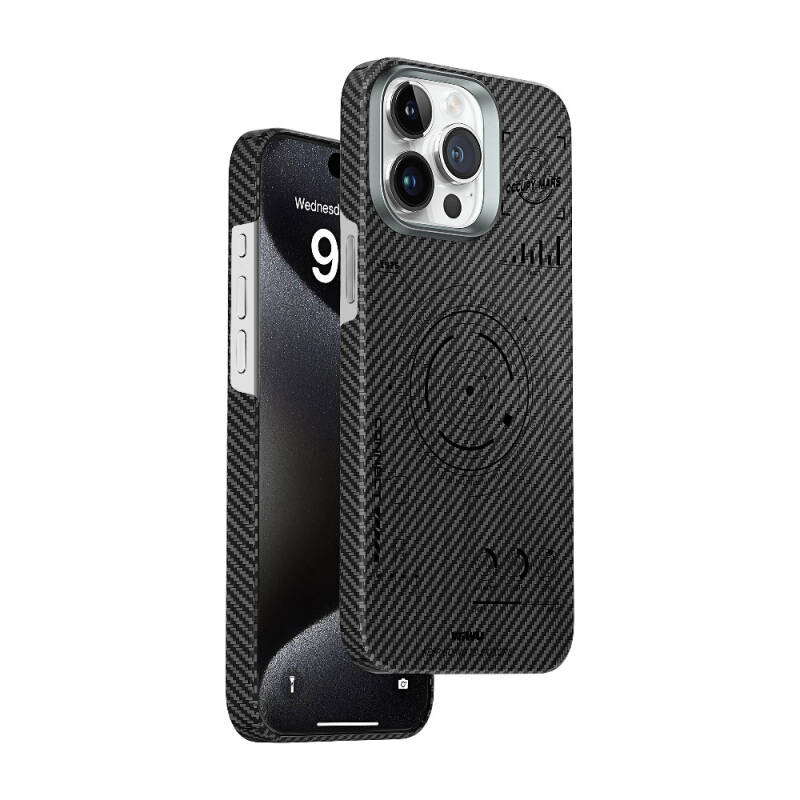 Apple iPhone 15 Pro Max Case Wiwu HHX-016 Carbon Fiber 600D Mars Cover - 1