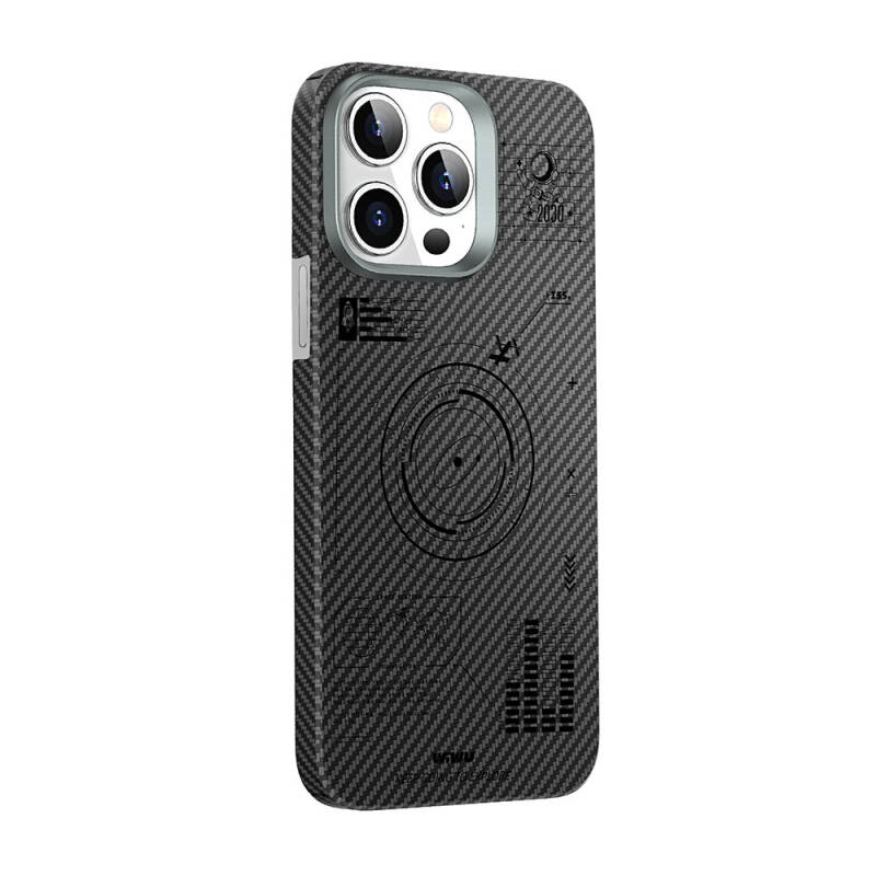 Apple iPhone 15 Pro Max Case Wiwu KJZ-017 Carbon Fiber 600D Explore Cover - 2