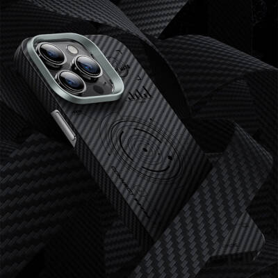 Apple iPhone 15 Pro Max Case Wiwu KJZ-017 Carbon Fiber 600D Explore Cover - 11