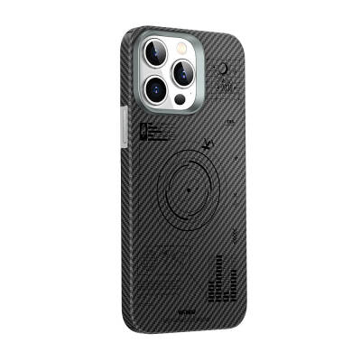 Apple iPhone 15 Pro Max Case Wiwu KJZ-017 Carbon Fiber 600D Explore Kevlar Cover - 2