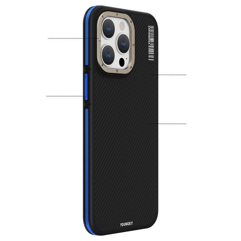 Apple iPhone 15 Pro Max Case YoungKit 600D Cover with Magsafe Charging Feature - 3