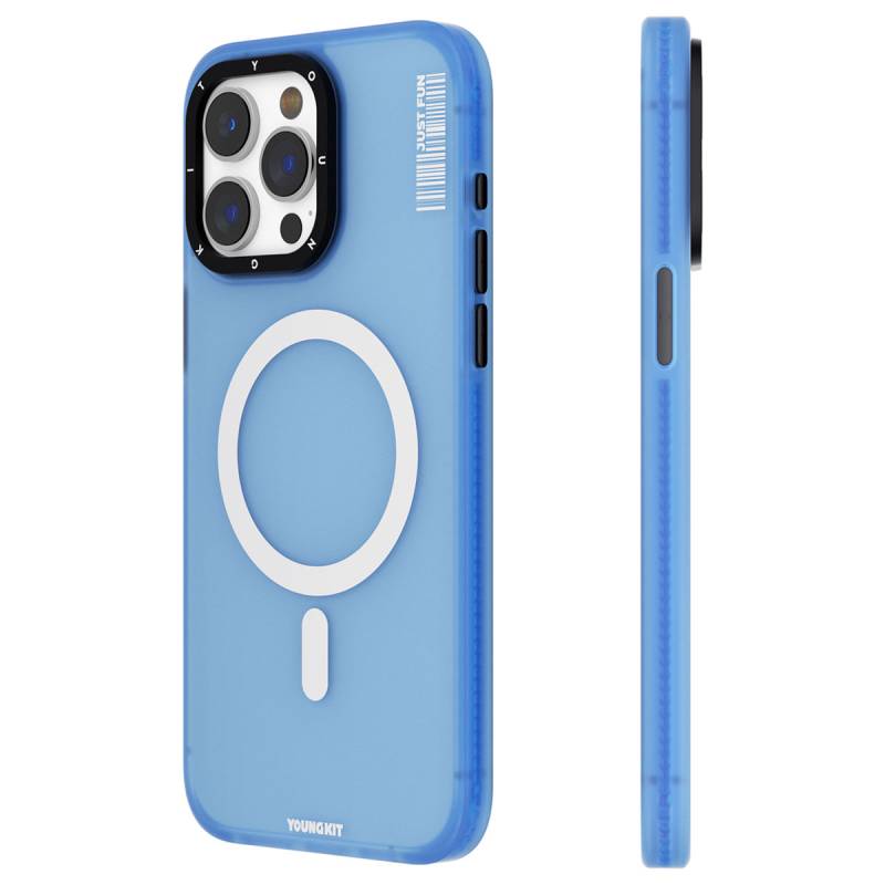 Apple iPhone 15 Pro Max Case Youngkit Colored Sand Series Cover with Magsafe Charging Feature - 12