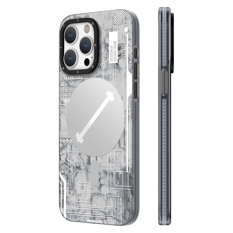 Apple iPhone 15 Pro Max Case YoungKit Technology Series Cover with Magsafe Charging Feature - 12