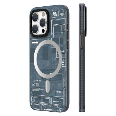 Apple iPhone 15 Pro Max Case YoungKit Technology Series Cover with Magsafe Charging Feature - 13