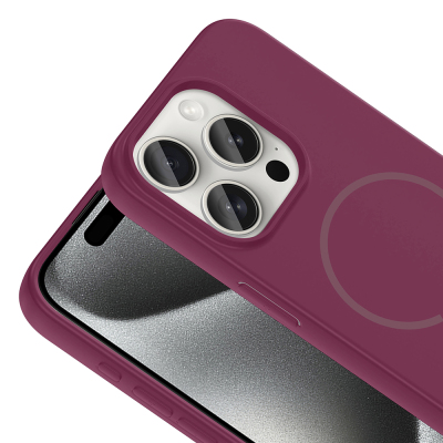 Apple iPhone 15 Pro Max Case Zore Meta Cover with M-safe Charging Feature - 20