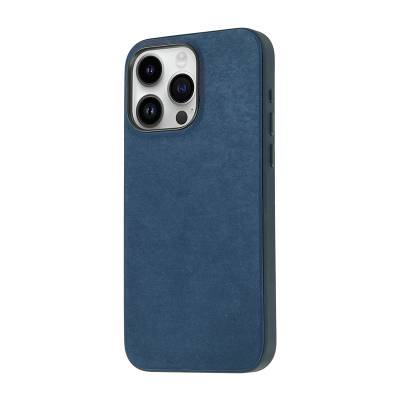 Apple iPhone 15 Pro Max Case Zore Micro Fiber Mimosa Cover - 5