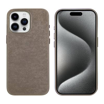 Apple iPhone 15 Pro Max Case Zore Micro Fiber Mimosa Cover - 2