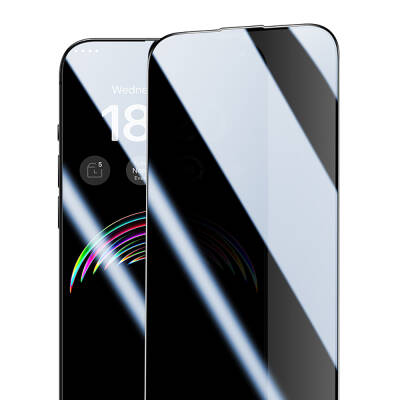 Apple iPhone 15 Pro Max Hidrofobik Ve Oleofobik Özellikli Benks Privacy Air Shield Ekran Koruyucu 10'lu Paket - 6