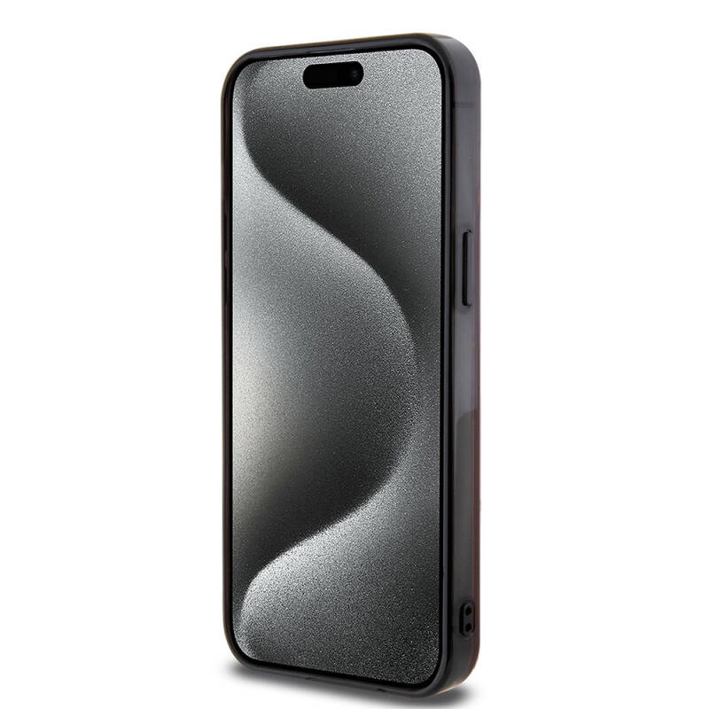 Apple iPhone 15 Pro Max Kılıf AMG Orjinal Lisanslı Magsafe Şarj Özellikli Eşkenar Dörtgen Desenli Transparan Kapak - 13