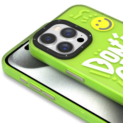 Apple iPhone 15 Pro Max Kılıf Desenli Youngkit Happy Hearth Serisi Kapak - 4
