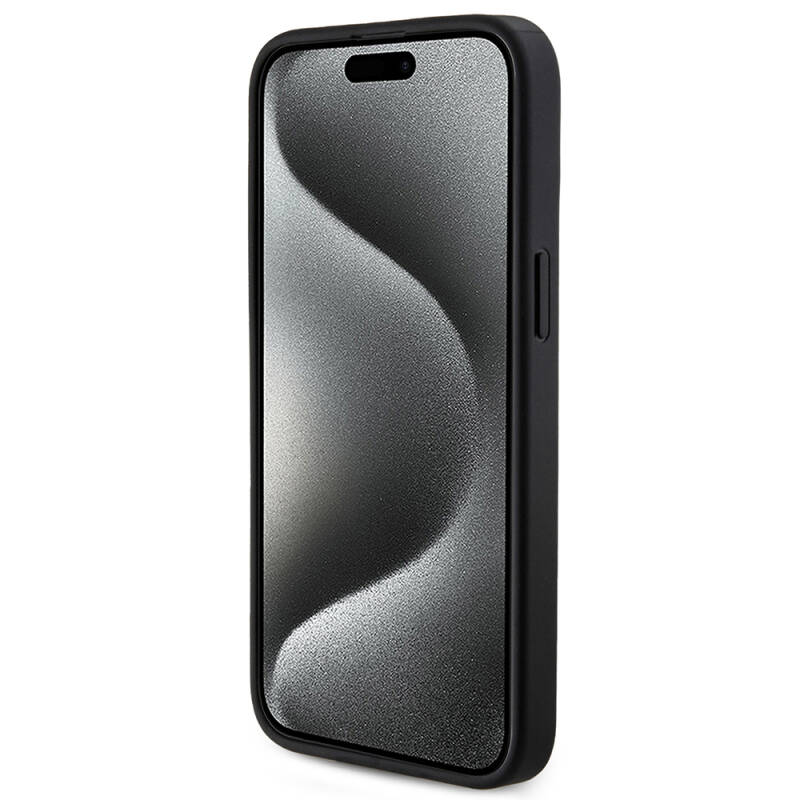 Apple iPhone 15 Pro Max Kılıf Guess Orjinal Lisanslı Magsafe Şarj Özellikli 4G Desenli Yazı Logolu Kapak - 5