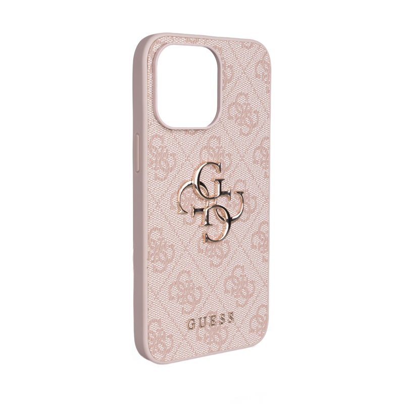 Apple iPhone 15 Pro Max Kılıf Guess Orjinal Lisanslı PU Deri 4G Büyük Metal Logolu Çapraz Vücut Askılı Kapak - 28