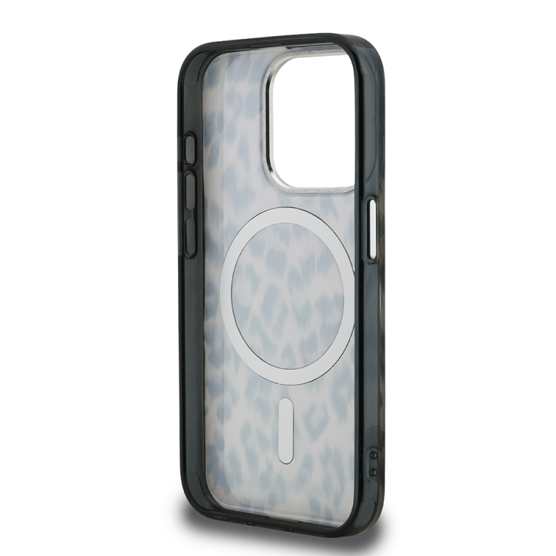 Apple iPhone 15 Pro Max Kılıf Karl Lagerfeld Orjinal Lisanslı IML Leopar Baskılı Kapak - 8