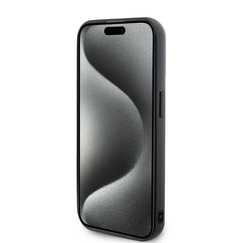 Apple iPhone 15 Pro Max Kılıf Karl Lagerfeld Silikon 3D K&C Logo Orjinal Lisanslı Kapak - 2