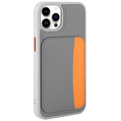 Apple iPhone 15 Pro Max Kılıf Kartlıklı Zore X-Kart Silikon Kapak - 10