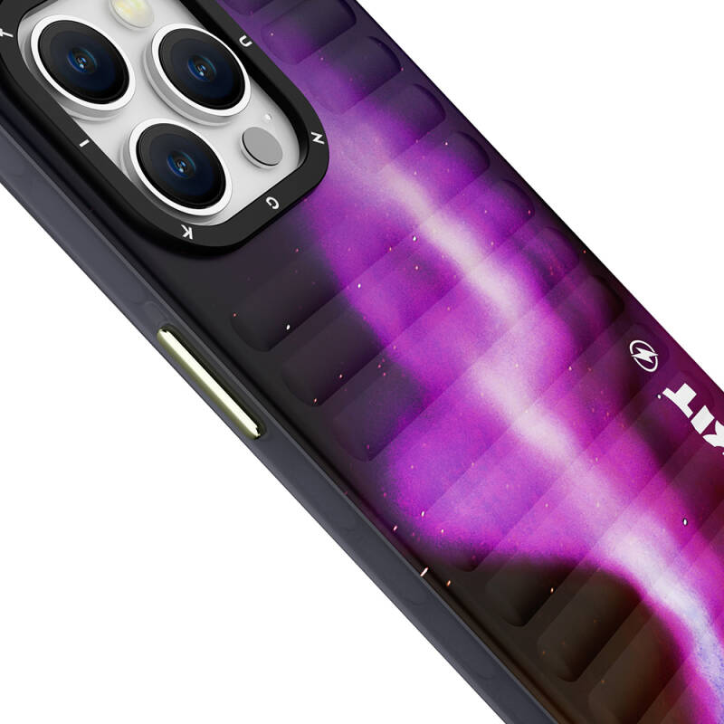 Apple iPhone 15 Pro Max Kılıf Kuzey Işıkları Desenli Youngkit Aurora Serisi Kapak - 5