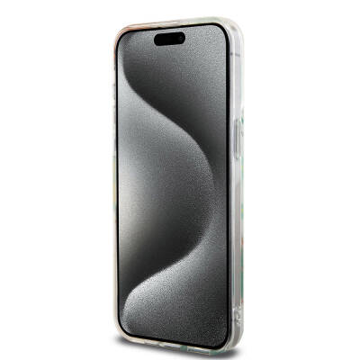 Apple iPhone 15 Pro Max Kılıf Lacoste Orjinal Lisanslı Magsafe Şarj Özellikli Çift Katmanlı Yamalar Desenli Kapak - 5