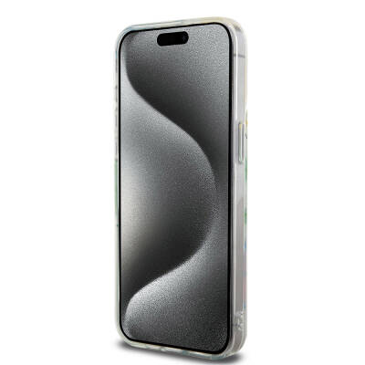 Apple iPhone 15 Pro Max Kılıf Lacoste Orjinal Lisanslı Magsafe Şarj Özellikli Çift Katmanlı Yamalar Desenli Kapak - 21