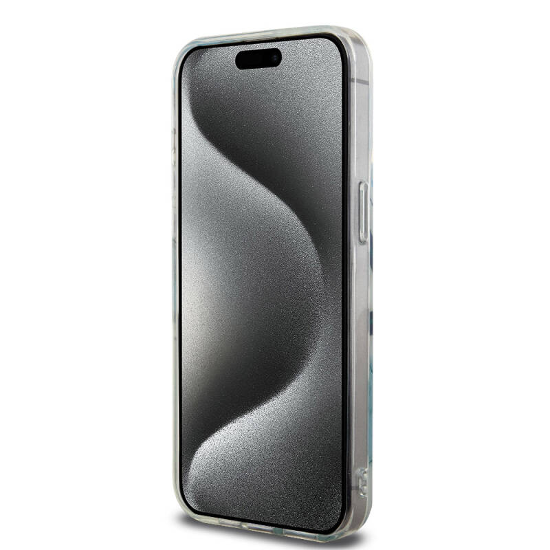 Apple iPhone 15 Pro Max Kılıf Lacoste Orjinal Lisanslı Magsafe Şarj Özellikli Çift Katmanlı Yamalar Desenli Kapak - 29