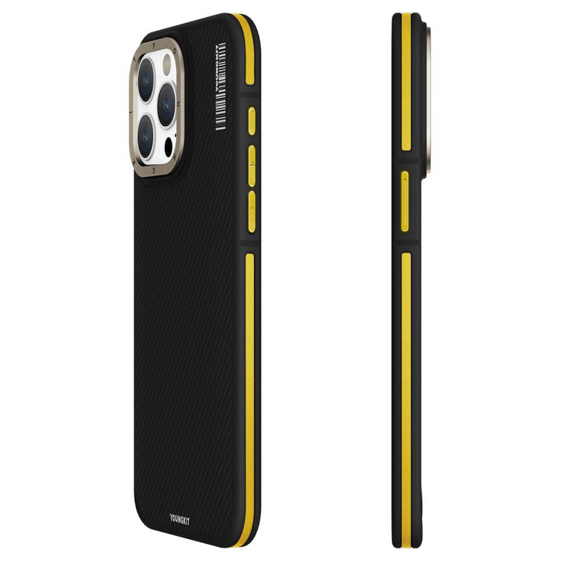 Apple iPhone 15 Pro Max Kılıf M-safe Şarj Özellikli YoungKit 600D Kapak - 7