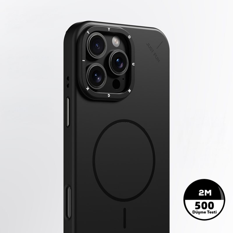 Apple iPhone 15 Pro Max Kılıf M-safe Şarj Özellikli Youngkit Dynamag Serisi Kapak - 9