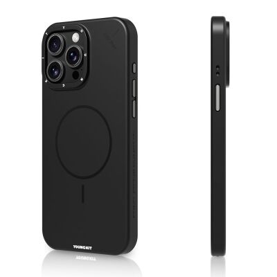 Apple iPhone 15 Pro Max Kılıf M-safe Şarj Özellikli Youngkit Dynamag Serisi Kapak - 6