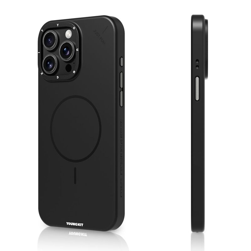 Apple iPhone 15 Pro Max Kılıf M-safe Şarj Özellikli Youngkit Dynamag Serisi Kapak - 6
