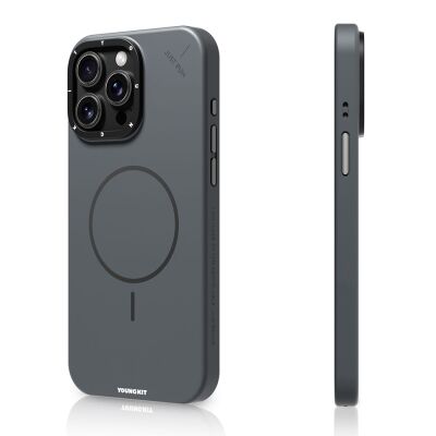 Apple iPhone 15 Pro Max Kılıf M-safe Şarj Özellikli Youngkit Dynamag Serisi Kapak - 7